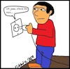 Cartoon: Steck ihn rein... (small) by Kritzelklops tagged steckdose,reinstecken,mann,lust,trieb,sexualität,hintergedanken,schweinskram