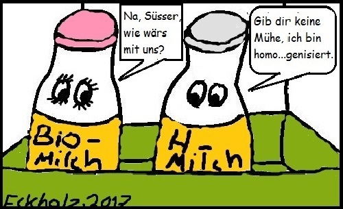 Cartoon: H-Milch... (medium) by Moppel tagged milch,anmache,liebe,flirt,balz,biomilch,hmilch,kühlschrank