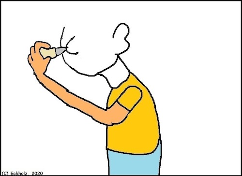 Cartoon: Ohne Worte (medium) by Moppel tagged nonsens