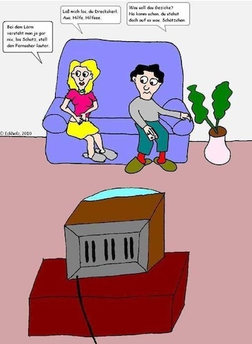 Cartoon: Ruhestörung... (medium) by Moppel tagged ruhestörung,gleichgültigkeit,ignoranz,gesellschaft,lärm,belästigung,nötigung