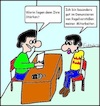 Cartoon: Das Bewerbungsgespräch... (small) by Moppel tagged bewerbungsgespräch,bewerbung,männer,chef,bewerber,denunziant,gesellschaft