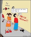 Cartoon: Der arme tote Vogel... (small) by Moppel tagged frau,mann,vogel,tot,gesellschaft