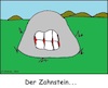 Cartoon: Der Zahnstein... (small) by Moppel tagged zahn,stein,zahnstein,allegorie,sinnbild,nonses,quatsch,sprache,zahnmedizin