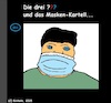 Cartoon: Die drei... (small) by Moppel tagged fragezeichen,skandal,maskenskandal,jens,spahn,cdu,nachrichten,aktuelle,presse