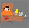 Cartoon: Nachts... (small) by Moppel tagged gehirn,nacht,schlafen