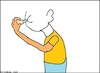 Cartoon: Ohne Worte (small) by Moppel tagged nonsens