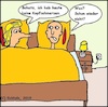 Cartoon: Schon wieder nicht... (small) by Moppel tagged kopfschmerzen,sex,mann,frau,ehe,hässlich