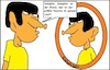 Cartoon: Spieglein... (small) by Moppel tagged hoschie,spiegel,mann,psychologie,dummheit,stupid