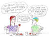 Cartoon: Es geht um die -Veggi- Wurst (small) by Don-al-dente tagged veggiwurst,eu,fleisch,fleischersatz,regelwut,sojaschnitzel,euparlament,vegetarier,fleischlobby,tomaten,fruchtfleisch
