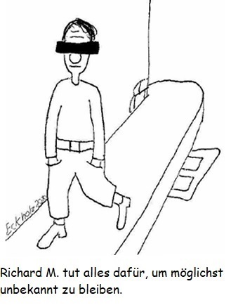 Cartoon: Richard M. (medium) by Stiftquäler78 tagged richard,angst,paranoia,anonymität,gesellschaft,mann