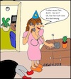 Cartoon: Mordsstimmung... (small) by Kritzelhonk tagged mordsstimmung,mord,ehe,gewalt,frau,mann,totschlag,delikt,anruf,neujahr,silvester