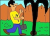 Ohne Worte (small) Cartoon: Ohne Worte (small) by Kritzelhonk tagged mann,öl,graben,ölgrube,fund,gartenarbeit,fontäne