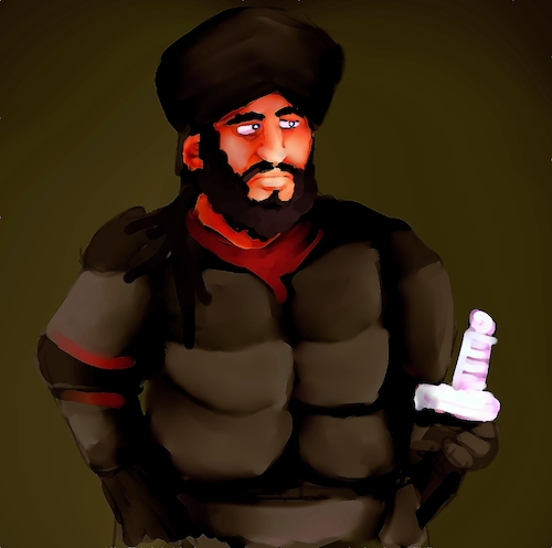 Cartoon: imam ali bin abi talb (medium) by drfartov tagged imam,ali,bin,abi,talb