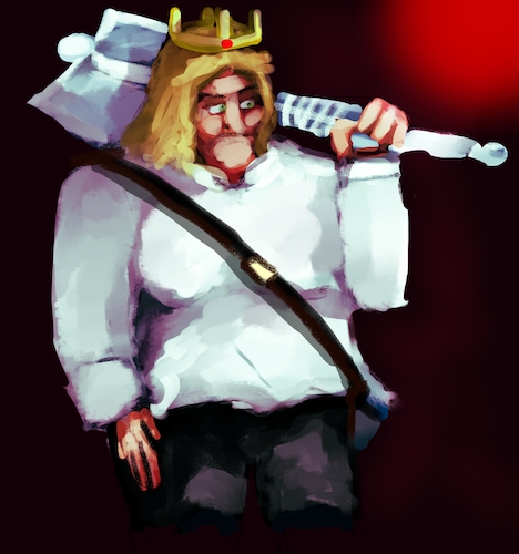 Cartoon: king Hector The Devil (medium) by drfartov tagged cartoon