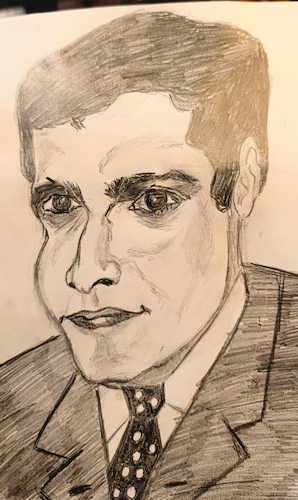 Cartoon: OMAR SHARIF (medium) by Hesham Khayrat tagged holywood,stars