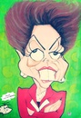 Cartoon: DILMA ROUSSEFF (small) by venescaitano tagged brazil,caricature,venes