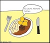 Cartoon: Abstand halten... (small) by Hoschie1978 tagged essen,abstand,hygieneregeln