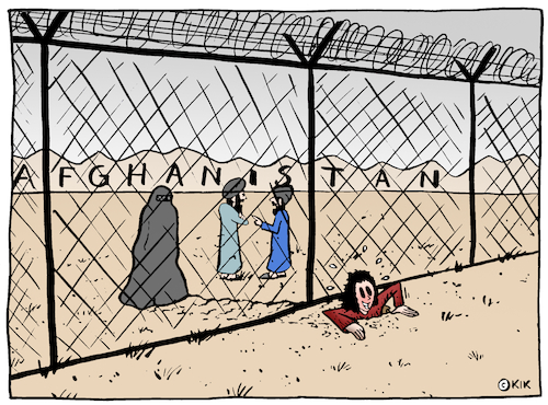 Cartoon: Aghanistan (medium) by Kik tagged afghanistan,hölle,hell,frau,frauen,afghanistan,hölle,hell,frau,frauen