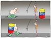 Cartoon: Venezuela (small) by Kik tagged venezuela,oil,trump,maduro,torture,money,boss,caracas,hell