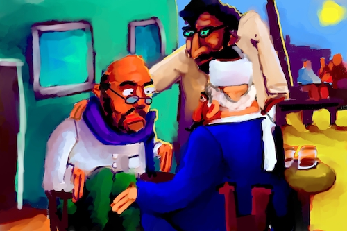 Cartoon: the unleashing hell (medium) by Mousawi tagged 