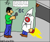 Cartoon: Umfrage... (small) by Mr Speck tagged umfrage,kkk,rassismus,rassist,gesellschaft,usa,rassenhass