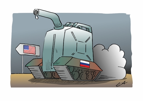 Cartoon: Kampf ums Öl (medium) by Bernd Eisert tagged trump,öl,russland,usa,feind,geschäfte,ukraine,krieg,trump,öl,russland,usa,feind,geschäfte,ukraine,krieg