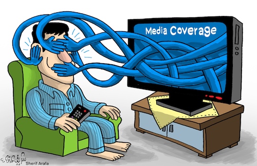 Cartoon: Media (medium) by Sherif Arafa tagged media
