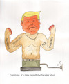 Cartoon: Inflatable man (small) by Raye Grace tagged trump,democracy,iceout