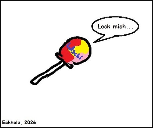 Cartoon: Leck mich... (medium) by Kritzelspacko78 tagged lutscher,lolli