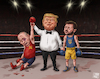 Cartoon: Declared Victory (small) by Cyberwolf tagged trump,putin,zelenskyy,war,victory,referee,boxing,geopolitics