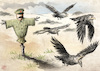 Cartoon: Scarecrow (small) by Cyberwolf tagged scarecrow,stalin,dictator,ussr,russia,crows,fear,authoritarianism