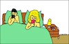 Cartoon: Ohne Worte (small) by Pummel tagged ignoranz,gesellschaft,smartphone,gleichgültigkeit,ehe,mann,frau,schweigsamkeit