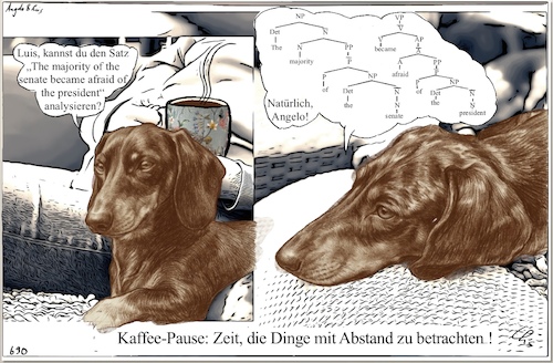 Cartoon: Herrschaftssprache (medium) by ChrisHolt tagged politik,sprache,struktur