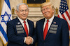Cartoon: Shared Values (small) by fkiwy tagged donald,trump,benjamin,netanyahu,israel,united,states,iran,war