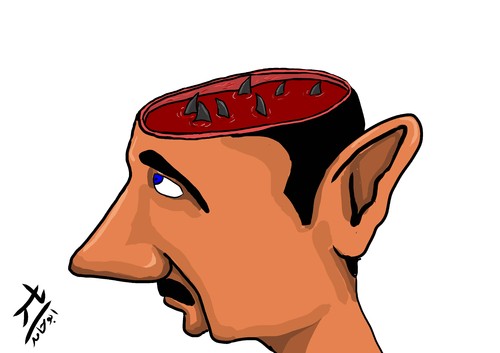 Cartoon: ideas (medium) by yaserabohamed tagged bashar,al,assad
