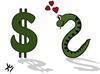 Cartoon: Deadly love (small) by yaserabohamed tagged money