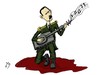 Cartoon: Death song (small) by yaserabohamed tagged bashar,al,asad