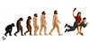 Cartoon: evolution (small) by yaserabohamed tagged evolution,women,day,spanking