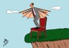 Cartoon: flying (small) by yaserabohamed tagged bashar,al,assad