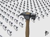 Cartoon: hammer (small) by yaserabohamed tagged hammer