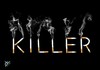 Cartoon: killer (small) by yaserabohamed tagged killer,smoke,smoking,cigaret