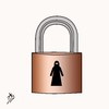 Cartoon: lock (small) by yaserabohamed tagged lock,hijab