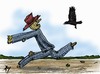 Cartoon: no comment (small) by yaserabohamed tagged scarecrow