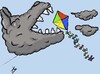 Cartoon: no title (small) by yaserabohamed tagged kite
