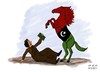 Cartoon: Revolution (small) by yaserabohamed tagged gaddafi