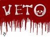 Cartoon: veto (small) by yaserabohamed tagged skull