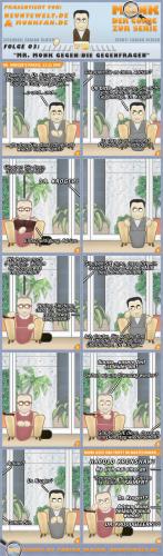 Cartoon: MONK - Folge 03 - Mr. Monk ge... (medium) by Blitz-Opa tagged adrian,monk,comic,cartoon,blitzopa,neuntewelt