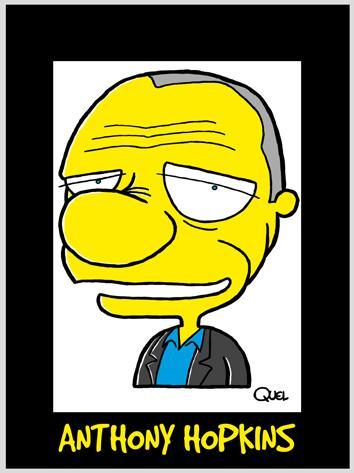 Cartoon: ANTHONY HOPKINS CARICATURE (medium) by QUEL tagged anthony,hopkins,caricature