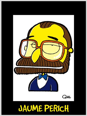 Cartoon: JAUME PERICH CARICATURE (medium) by QUEL tagged jaume,perich,caricature