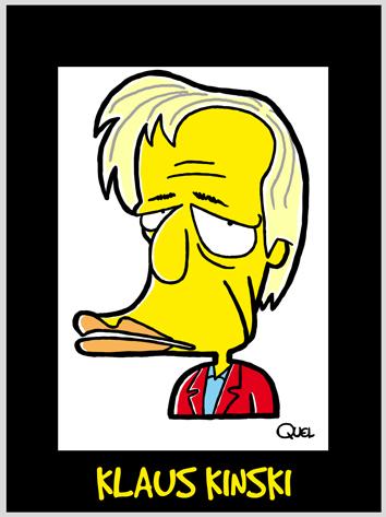 Cartoon: KLAUS KINSKI CARICATURE (medium) by QUEL tagged klaus,kinski,caricature